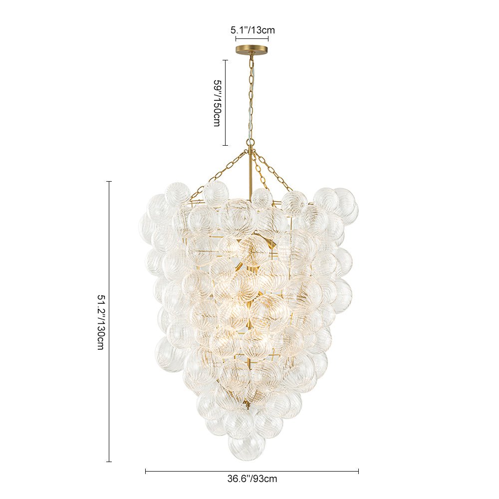 Dagen Luxury Entry Glass Chandelier