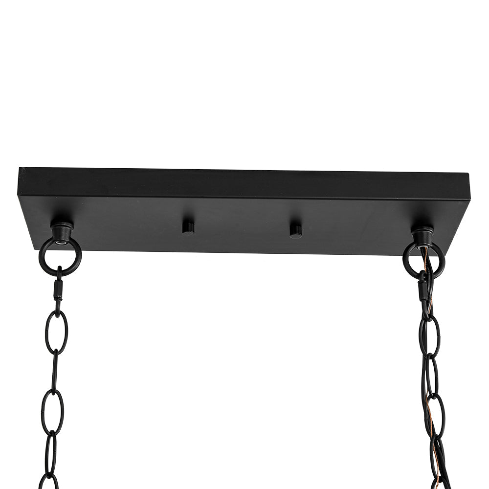 Kvennuvum Matte Cross Framed Metal Chandelier
