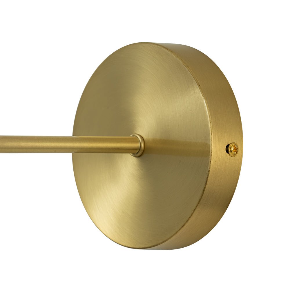 Aether Mid-Century Minimalist Brass Glass Wall Sconce