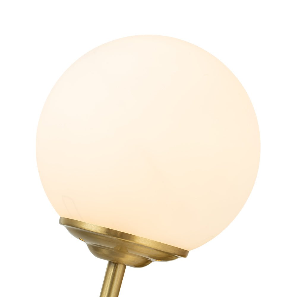 Aether Mid-Century Minimalist Brass Glass Wall Sconce