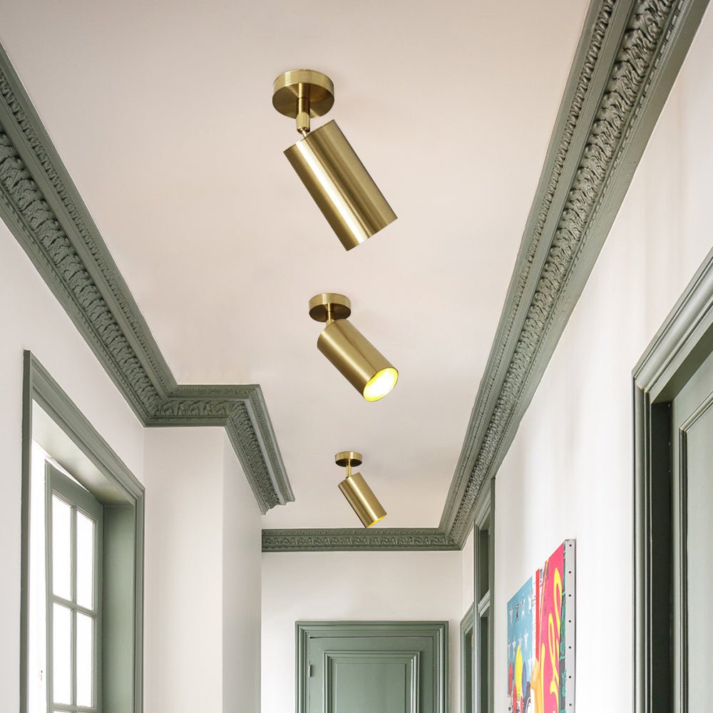 Oden Mid-century Minimalist Metal Ceiling Spotlight