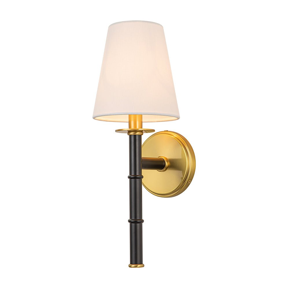 Ornuva Mid-Century Cone Linen Wall Sconce
