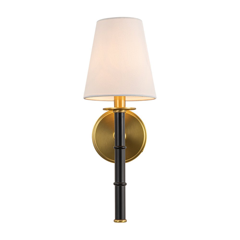 Ornuva Mid-Century Cone Linen Wall Sconce