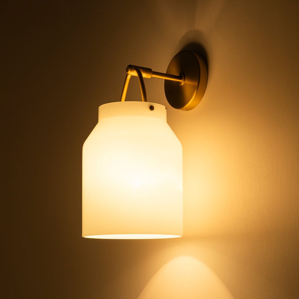 Ornunix Mid-Century Hanging Metal Wall Sconce