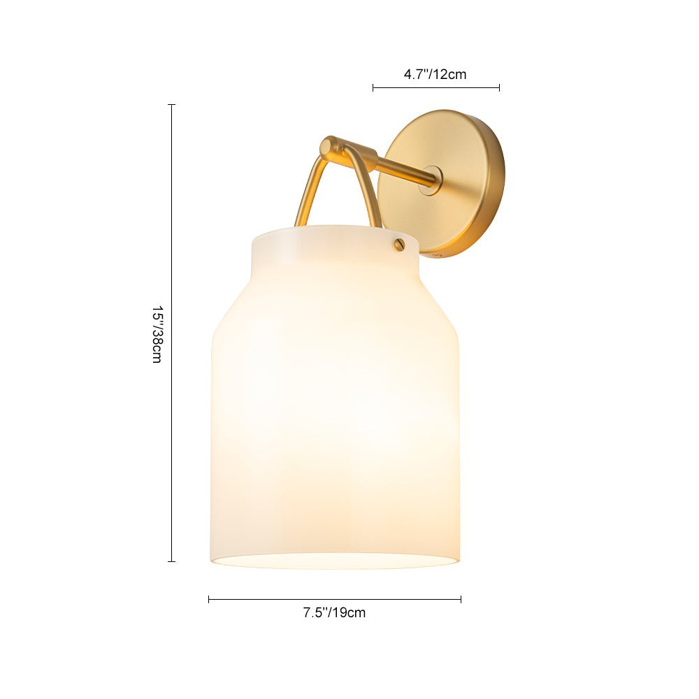 Ornunix Mid-Century Hanging Metal Wall Sconce