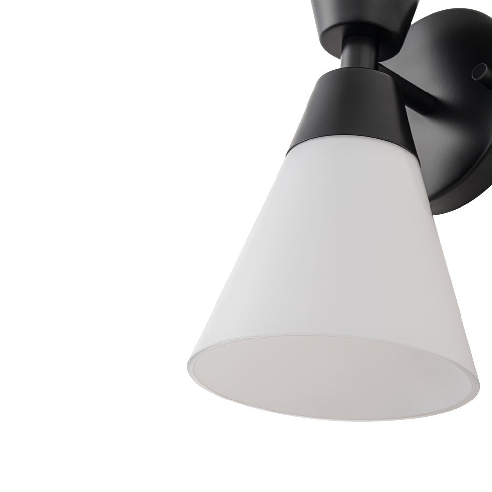 Eirikur Mid-Century Opal Glass Wall Sconce