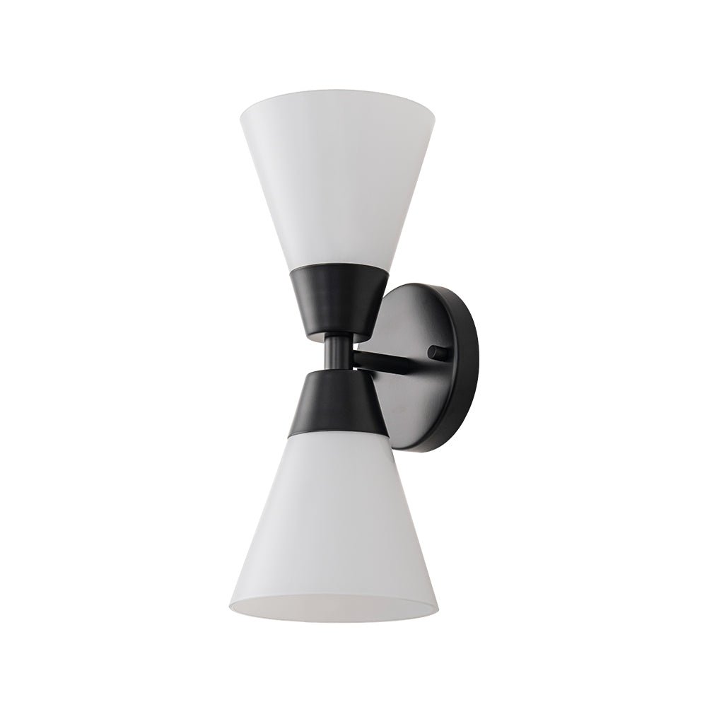 Eirikur Mid-Century Opal Glass Wall Sconce
