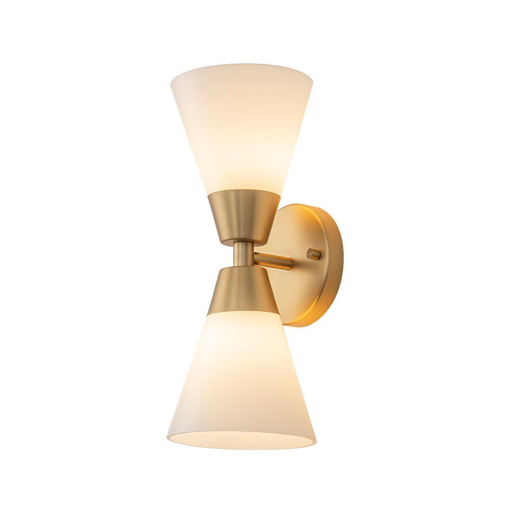 Eirikur Mid-Century Opal Glass Wall Sconce
