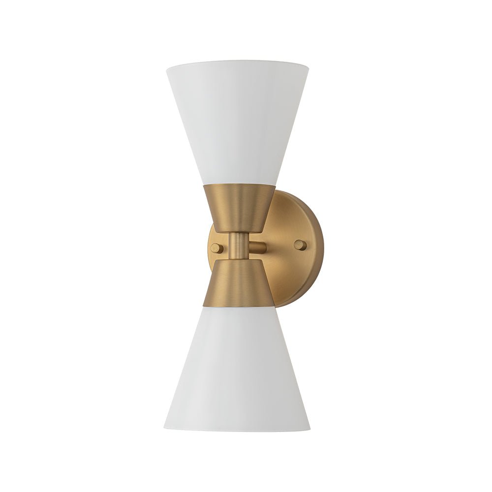 Eirikur Mid-Century Opal Glass Wall Sconce