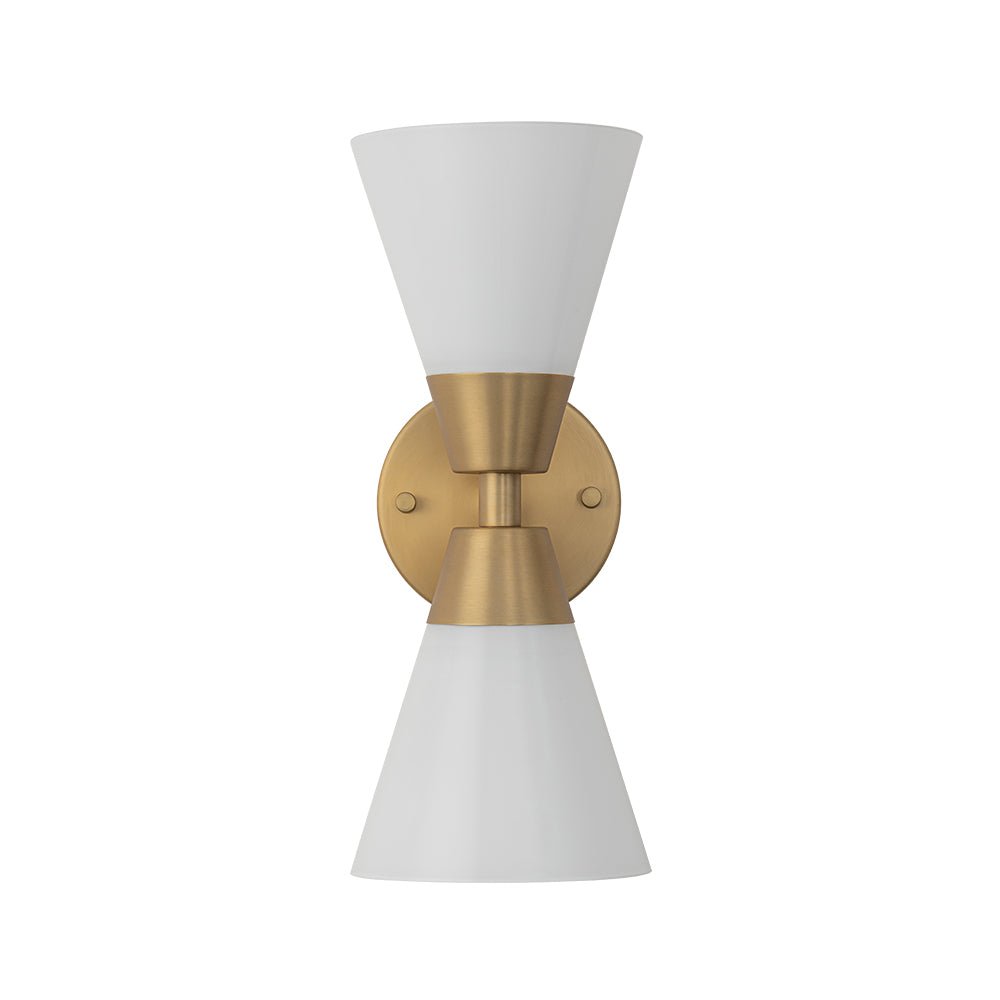 Eirikur Mid-Century Opal Glass Wall Sconce