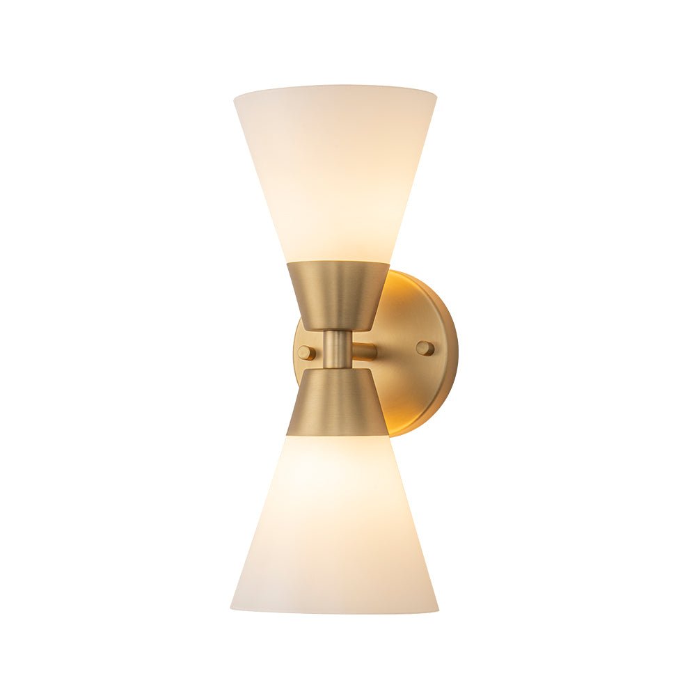 Eirikur Mid-Century Opal Glass Wall Sconce
