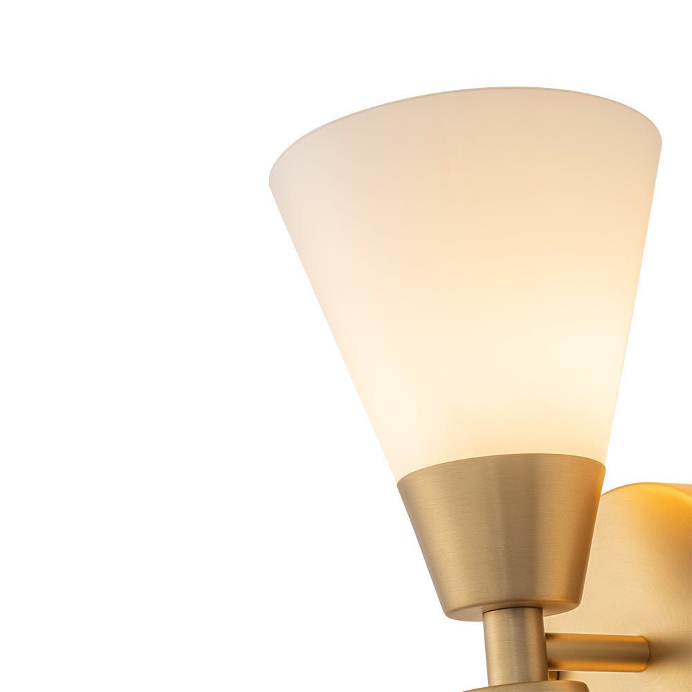 Eirikur Mid-Century Opal Glass Wall Sconce