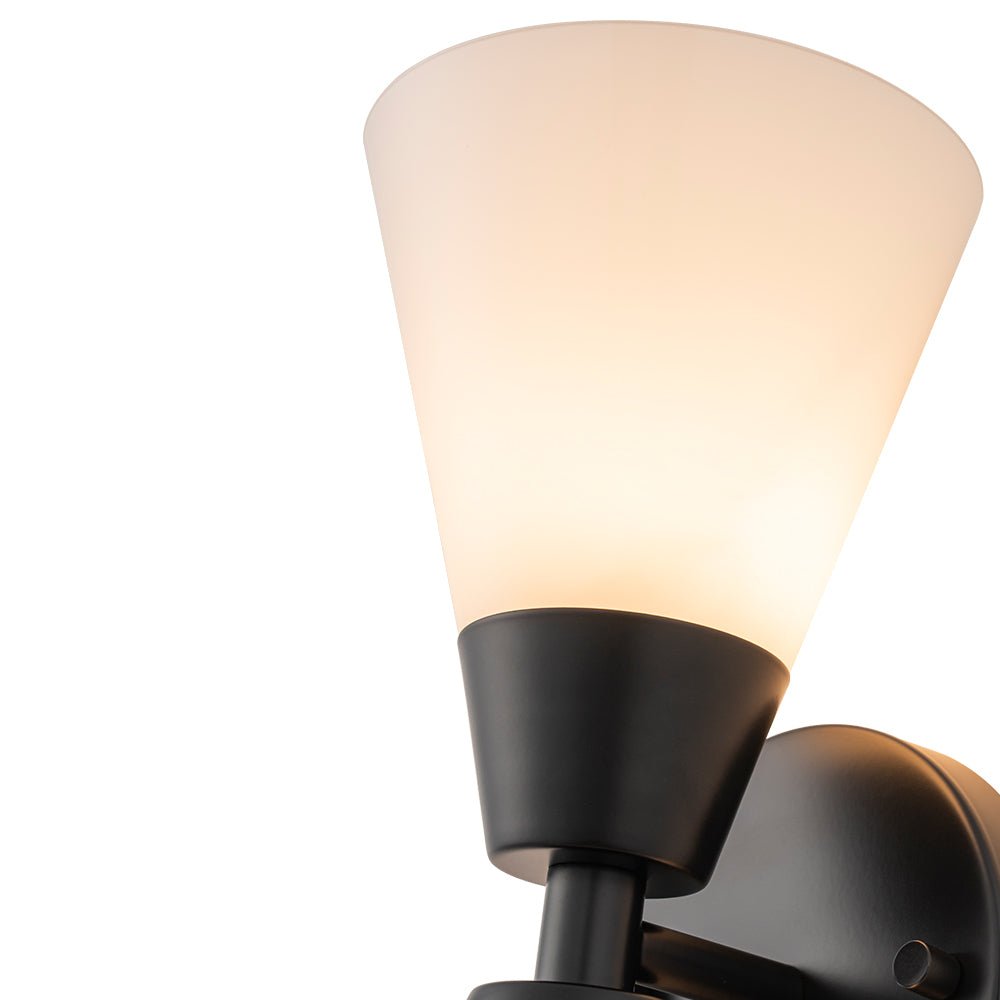 Eirikur Mid-Century Opal Glass Wall Sconce