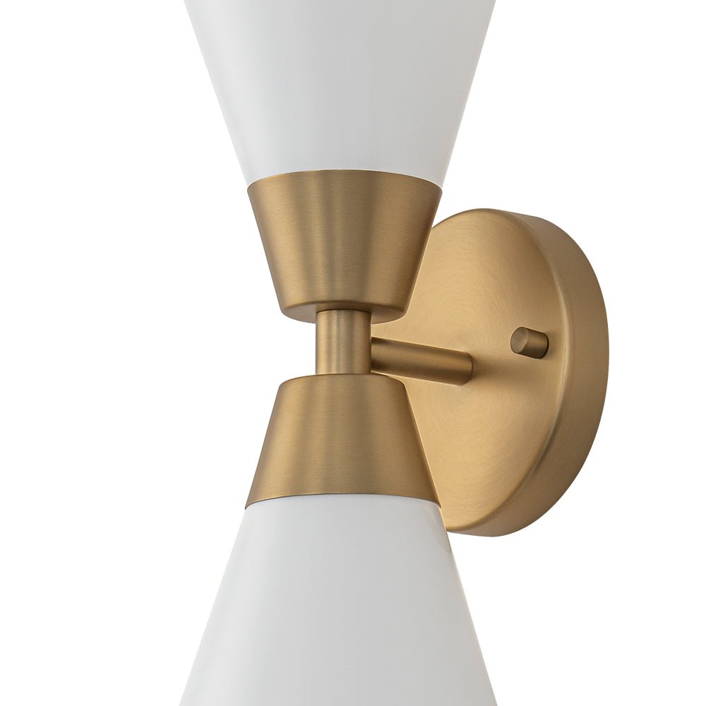 Eirikur Mid-Century Opal Glass Wall Sconce