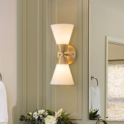 Eirikur Mid-Century Opal Glass Wall Sconce