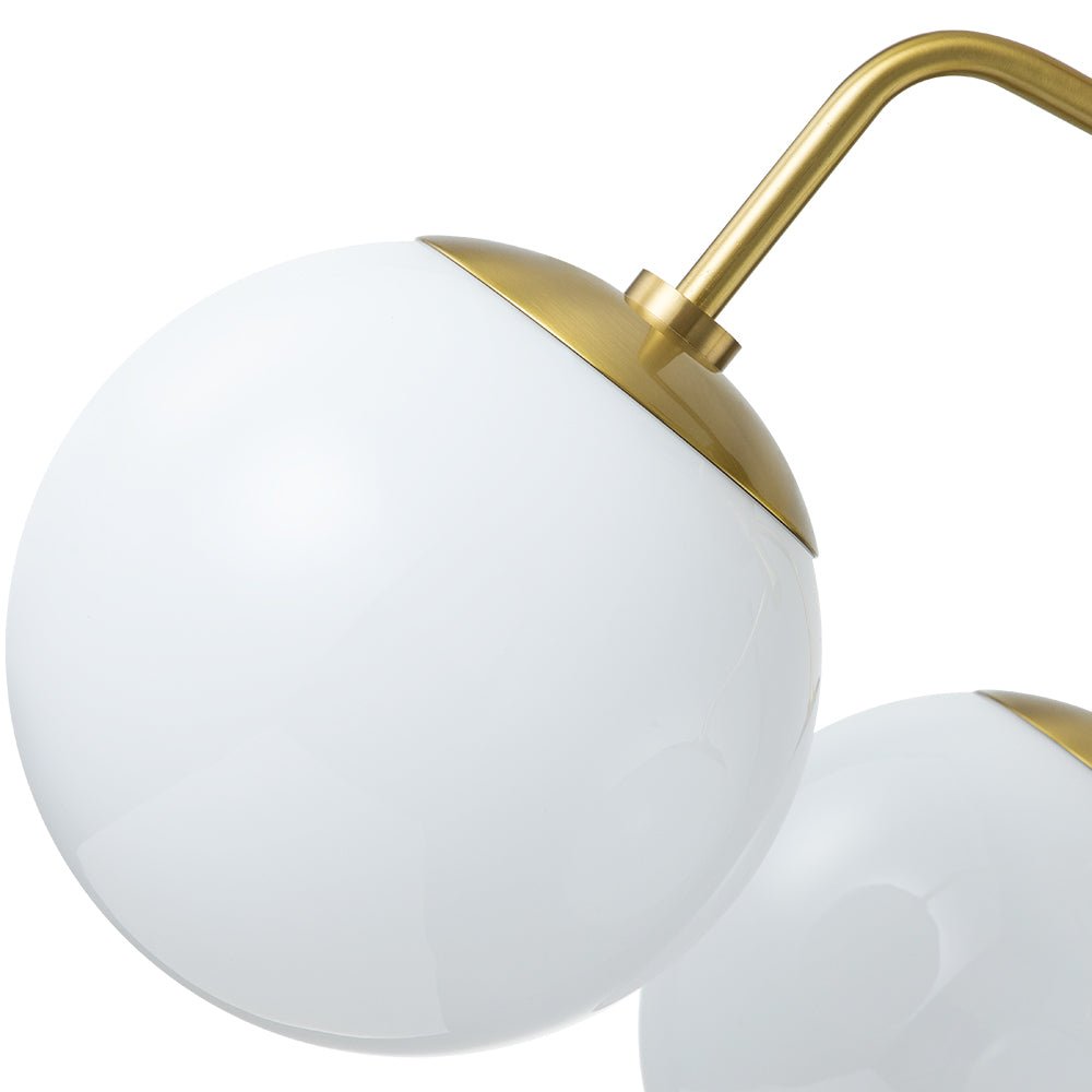 Nordan Mid-Century Sputnik Opal Glass Ceiling Light