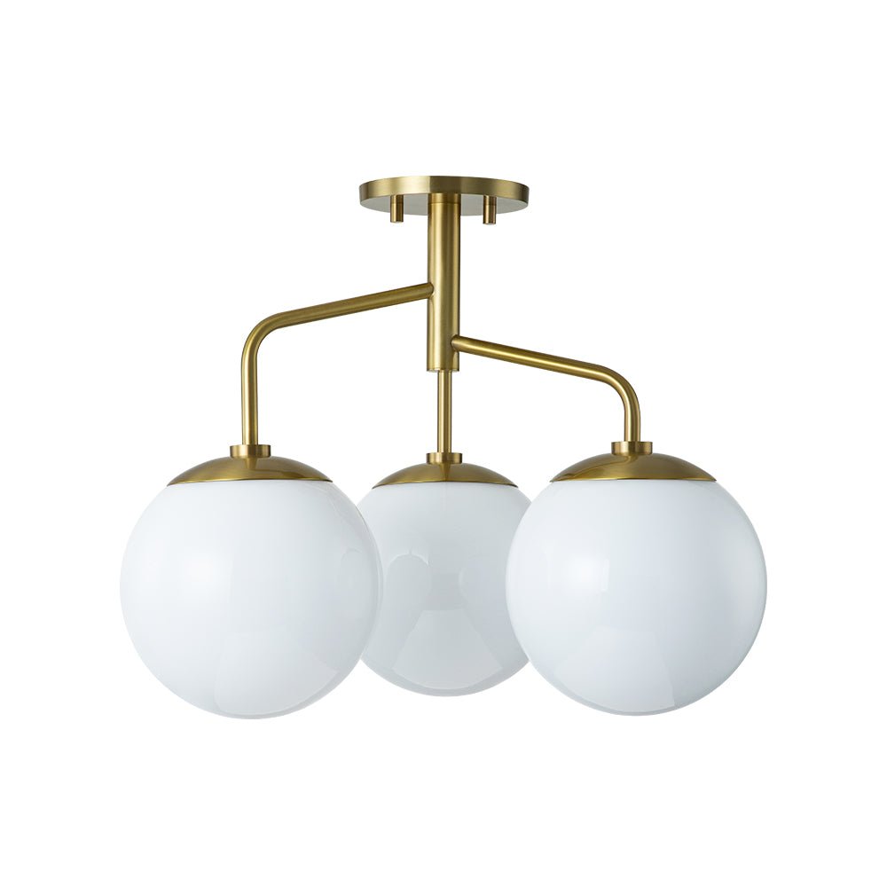 Nordan Mid-Century Sputnik Opal Glass Ceiling Light