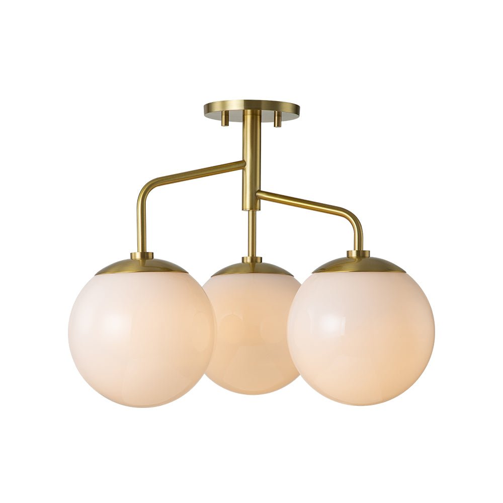 Nordan Mid-Century Sputnik Opal Glass Ceiling Light