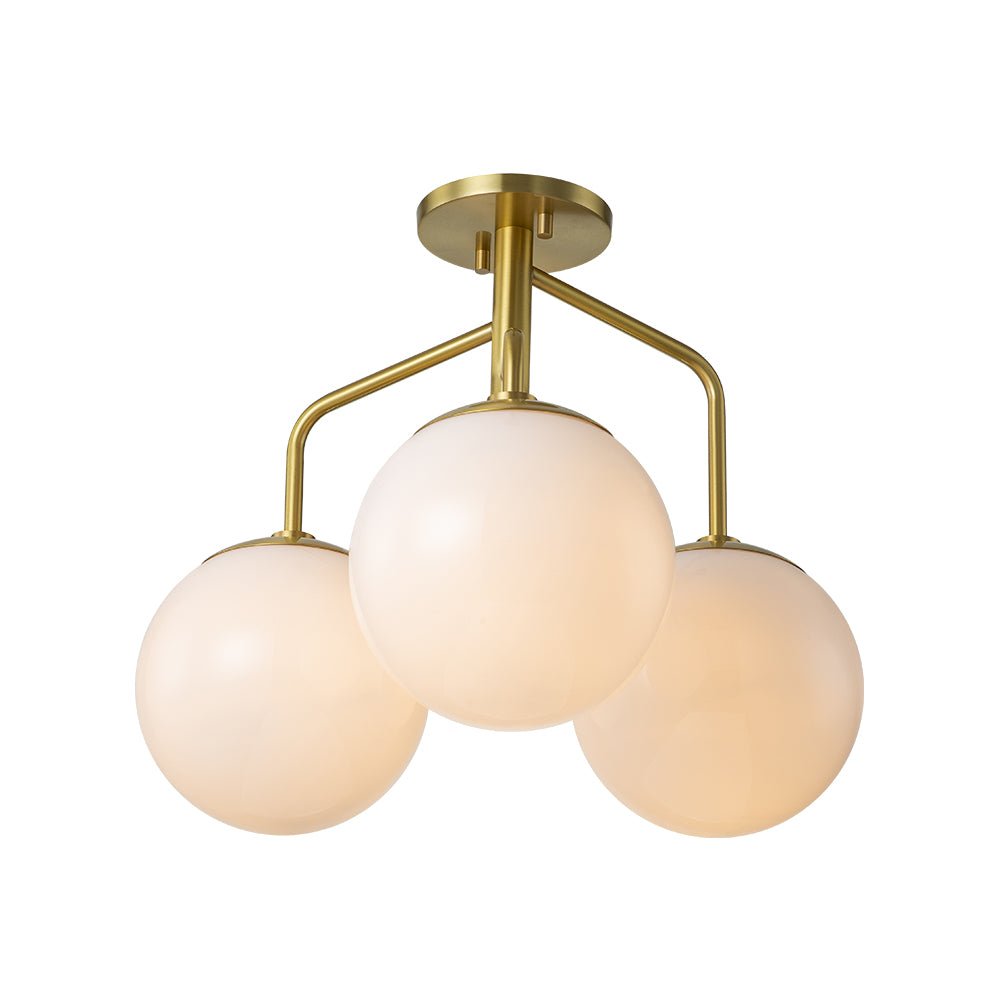 Nordan Mid-Century Sputnik Opal Glass Ceiling Light