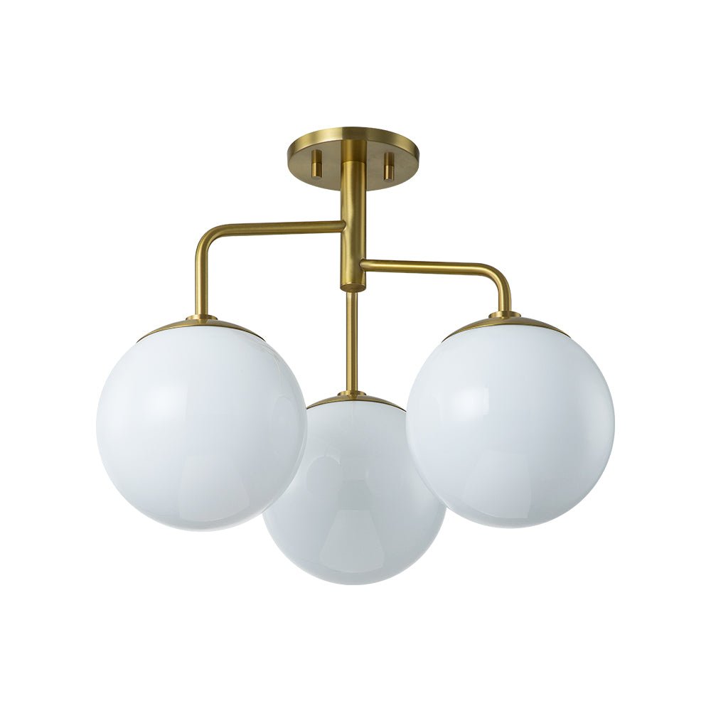 Nordan Mid-Century Sputnik Opal Glass Ceiling Light