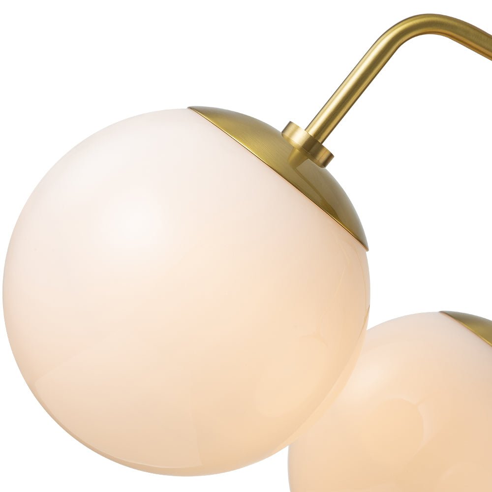 Nordan Mid-Century Sputnik Opal Glass Ceiling Light