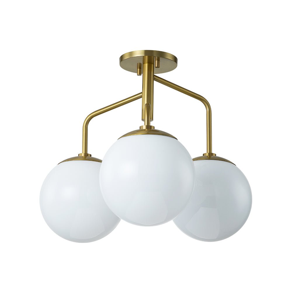 Nordan Mid-Century Sputnik Opal Glass Ceiling Light
