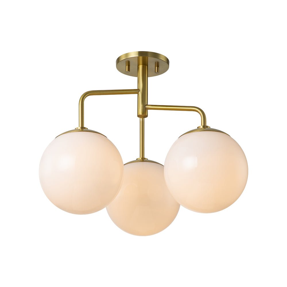 Nordan Mid-Century Sputnik Opal Glass Ceiling Light