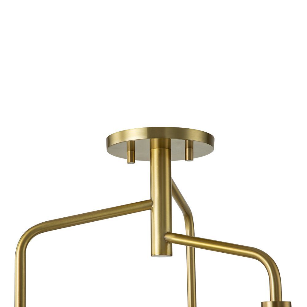 Nordan Mid-Century Sputnik Opal Glass Ceiling Light