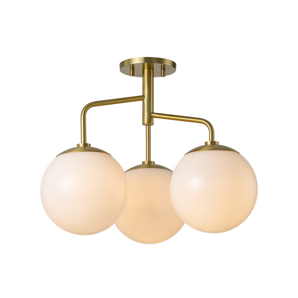 Nordan Mid-Century Sputnik Opal Glass Ceiling Light