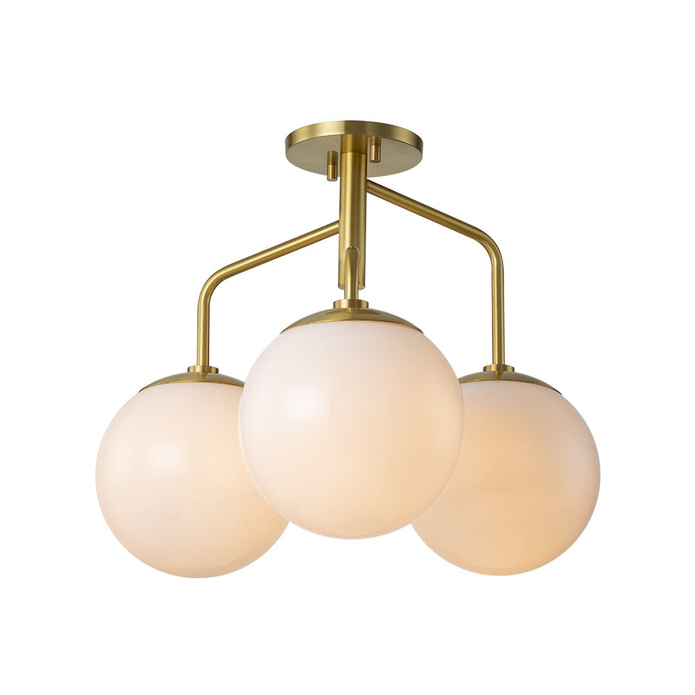 Nordan Mid-Century Sputnik Opal Glass Ceiling Light