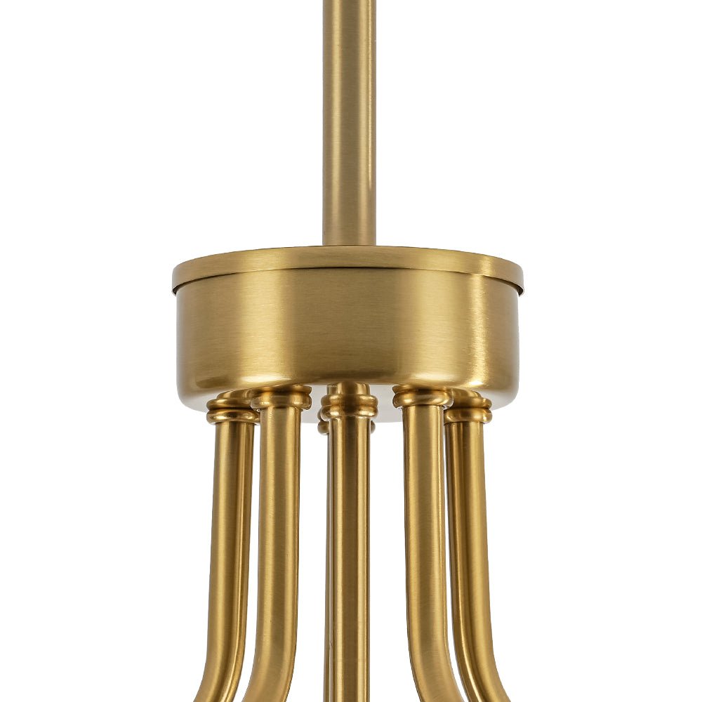 Aevuvix Mid-Century Bubble Sputnik Glass Semi Flush Chandelier - Lamp Copper
