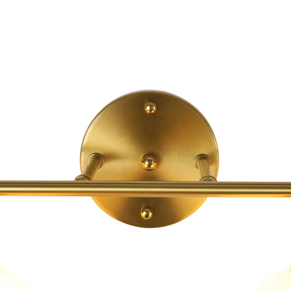 Kvennuvux Mid-Century Globe Glass Vanity Sconce - Lamp Copper