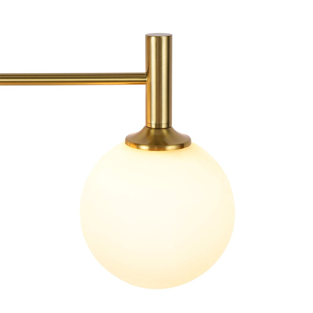 Kvennuvux Mid-Century Globe Glass Vanity Sconce - Lamp Copper
