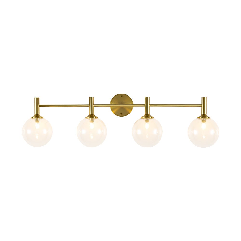 Kvennuvux Mid-Century Globe Glass Vanity Sconce - Lamp Copper