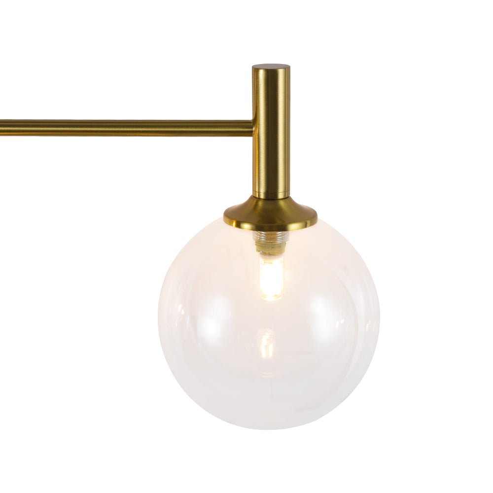 Kvennuvux Mid-Century Globe Glass Vanity Sconce - Lamp Copper