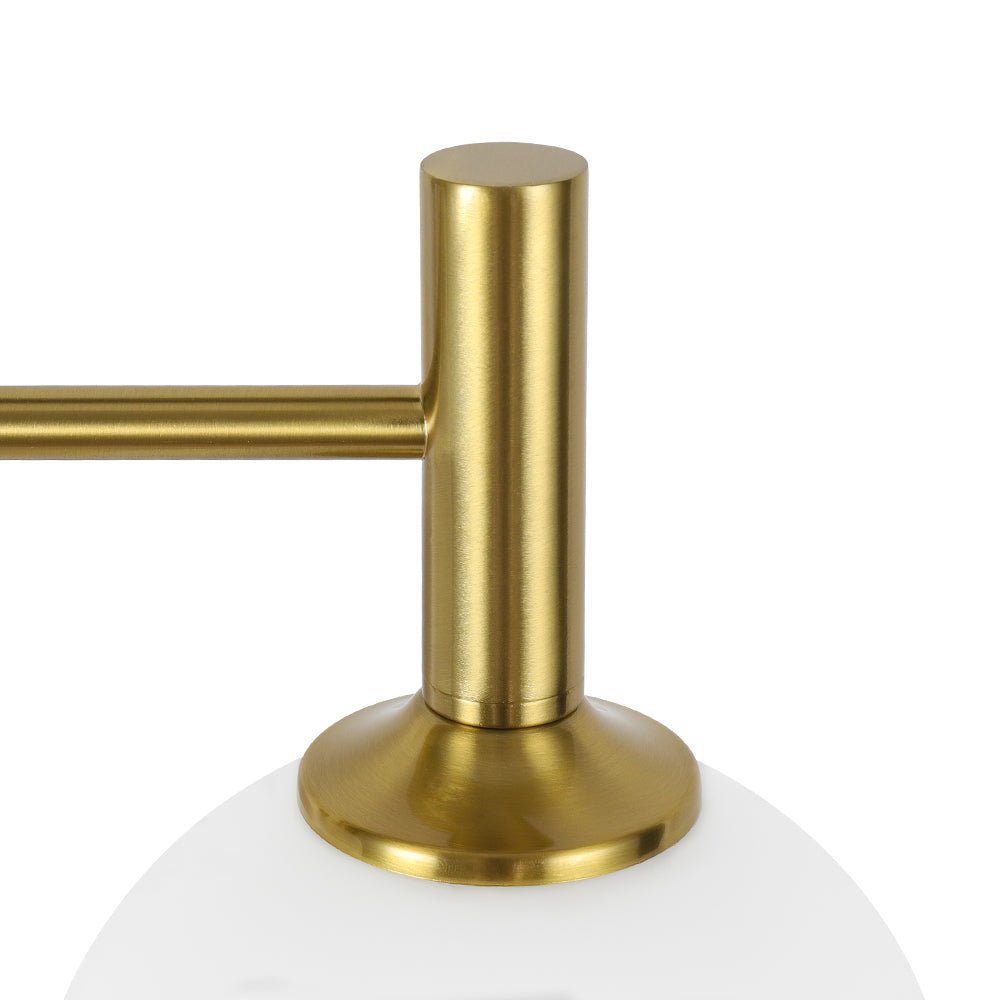 Kvennuvux Mid-Century Globe Glass Vanity Sconce - Lamp Copper