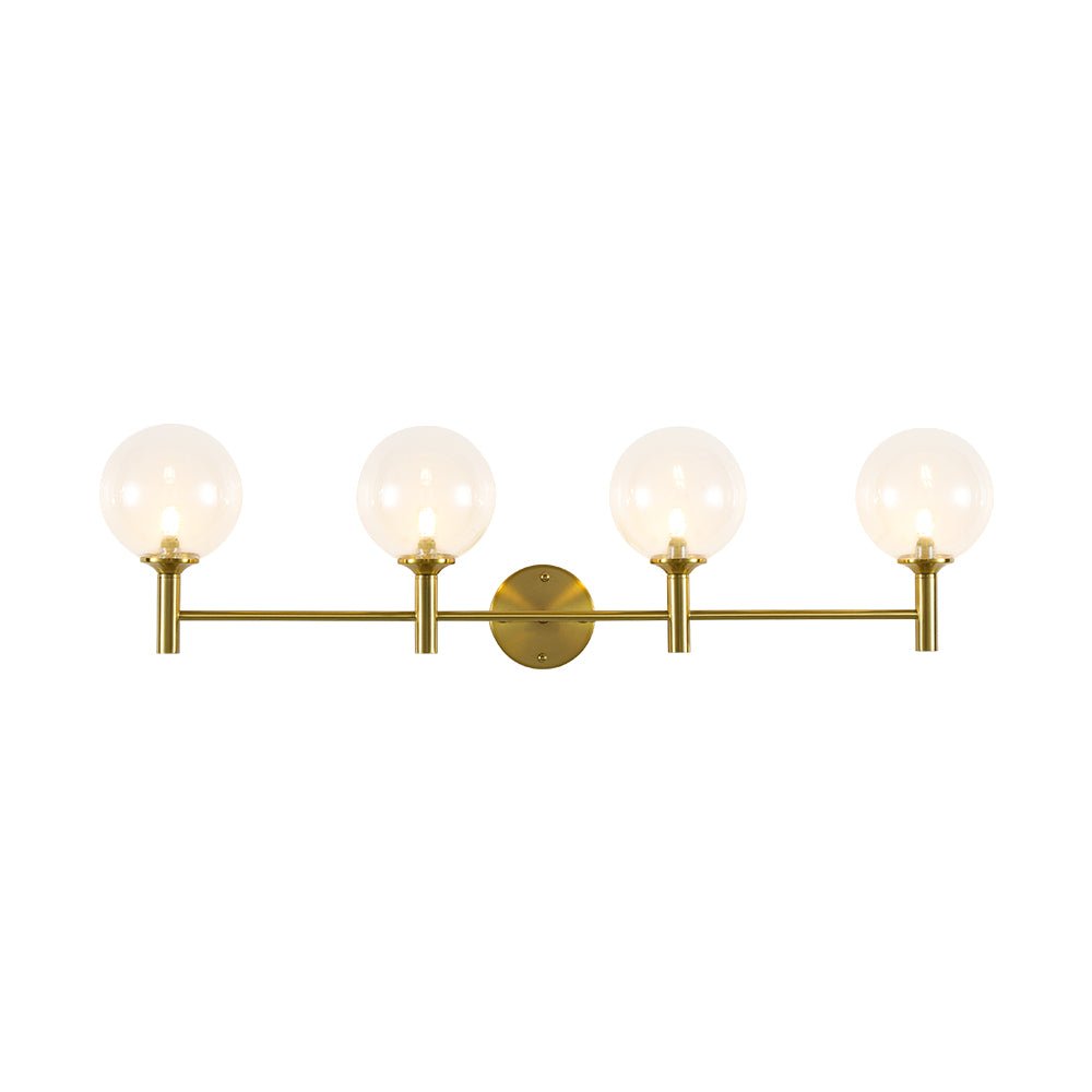 Kvennuvux Mid-Century Globe Glass Vanity Sconce - Lamp Copper