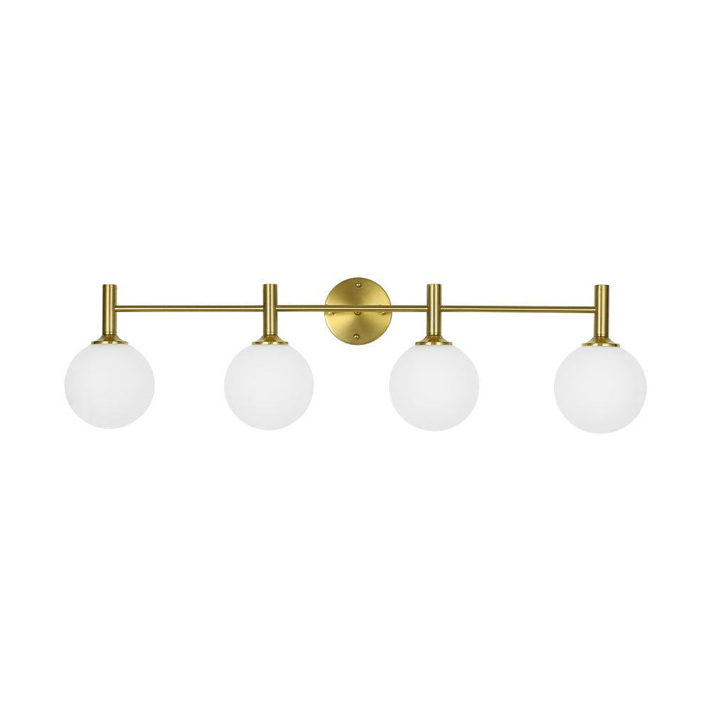Kvennuvux Mid-Century Globe Glass Vanity Sconce - Lamp Copper