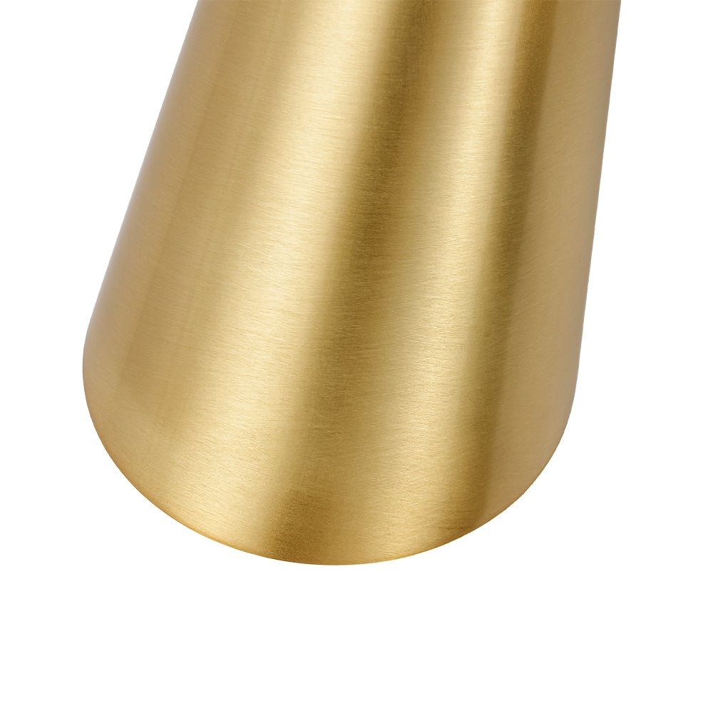 Caeluvum Mid-Century Brushed Dual Cone Metal Wall Lamp