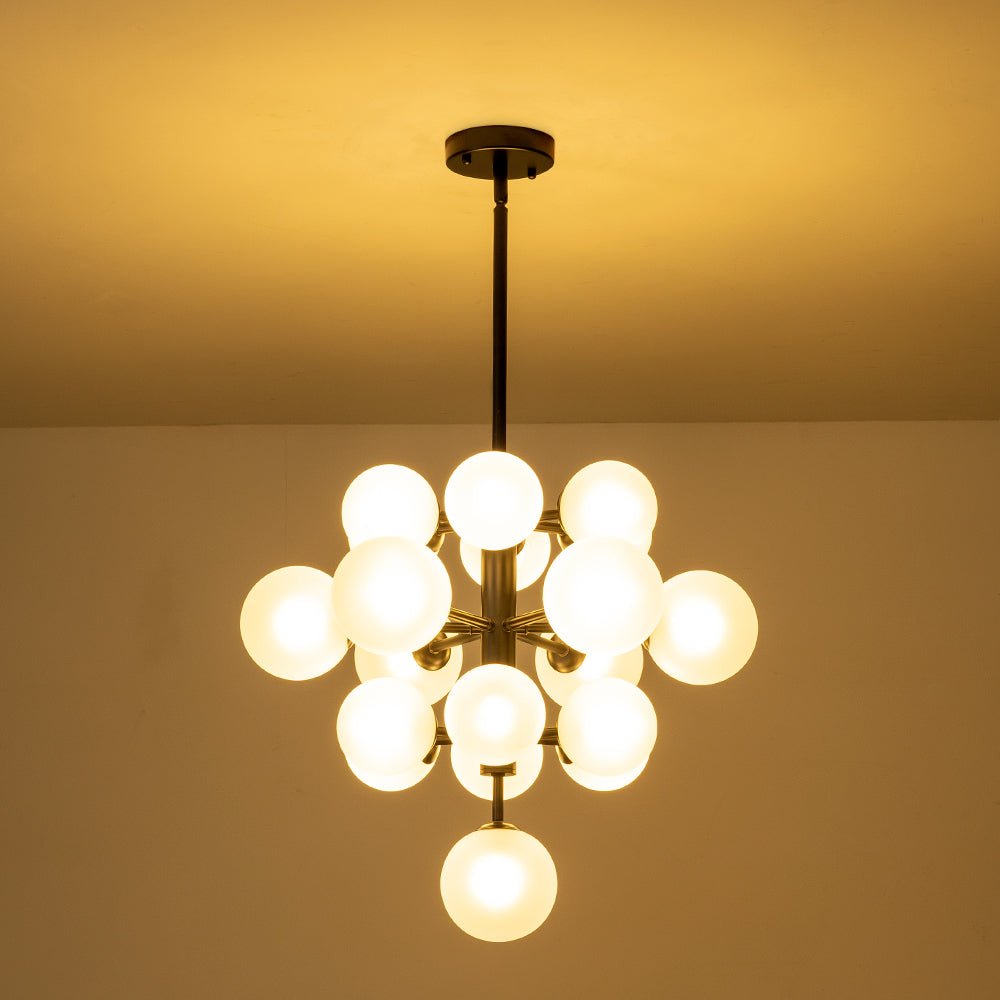 Xenulix Mid-Century Sputnik Glass Chandelier