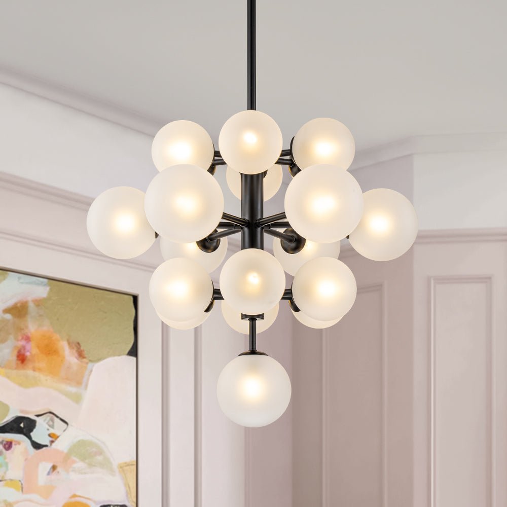 Xenulix Mid-Century Sputnik Glass Chandelier