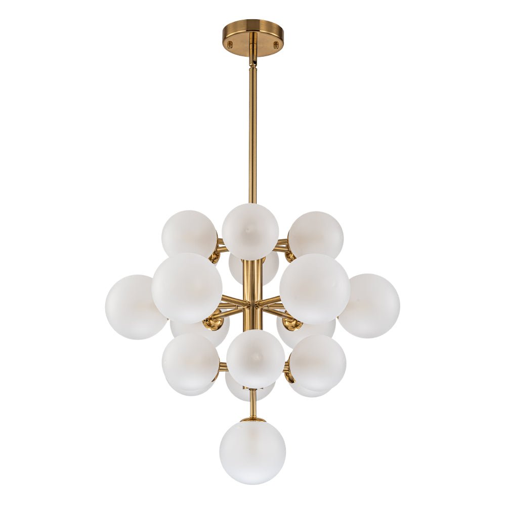 Xenulix Mid-Century Sputnik Glass Chandelier