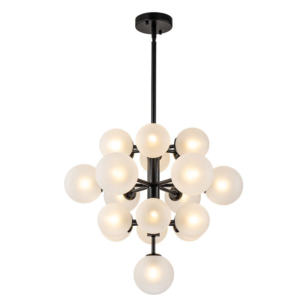 Xenulix Mid-Century Sputnik Glass Chandelier