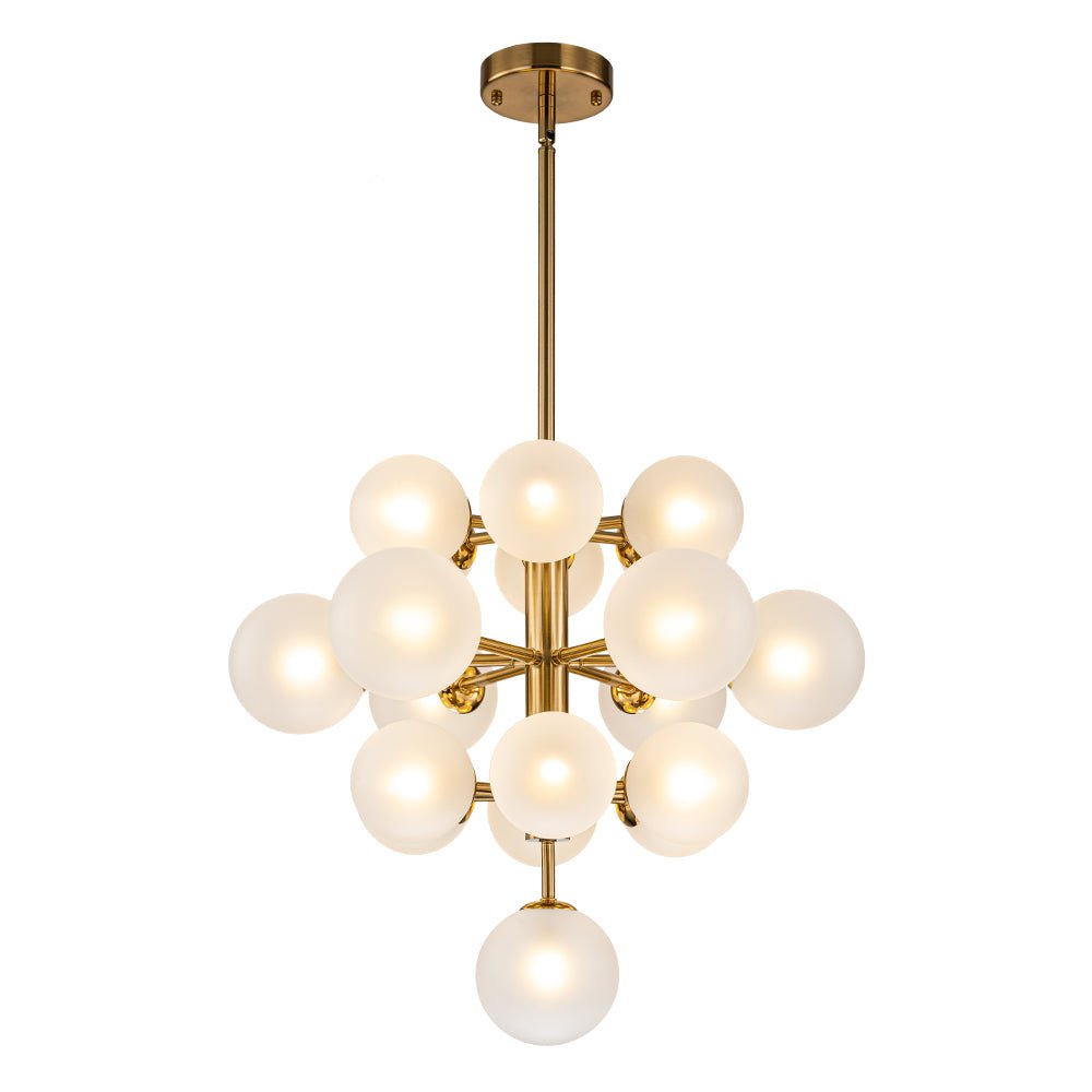 Xenulix Mid-Century Sputnik Glass Chandelier