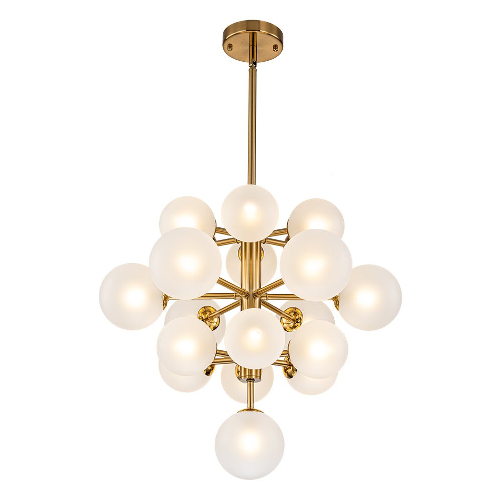 Xenulix Mid-Century Sputnik Glass Chandelier