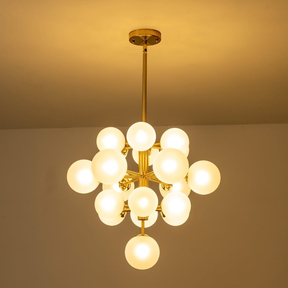 Xenulix Mid-Century Sputnik Glass Chandelier