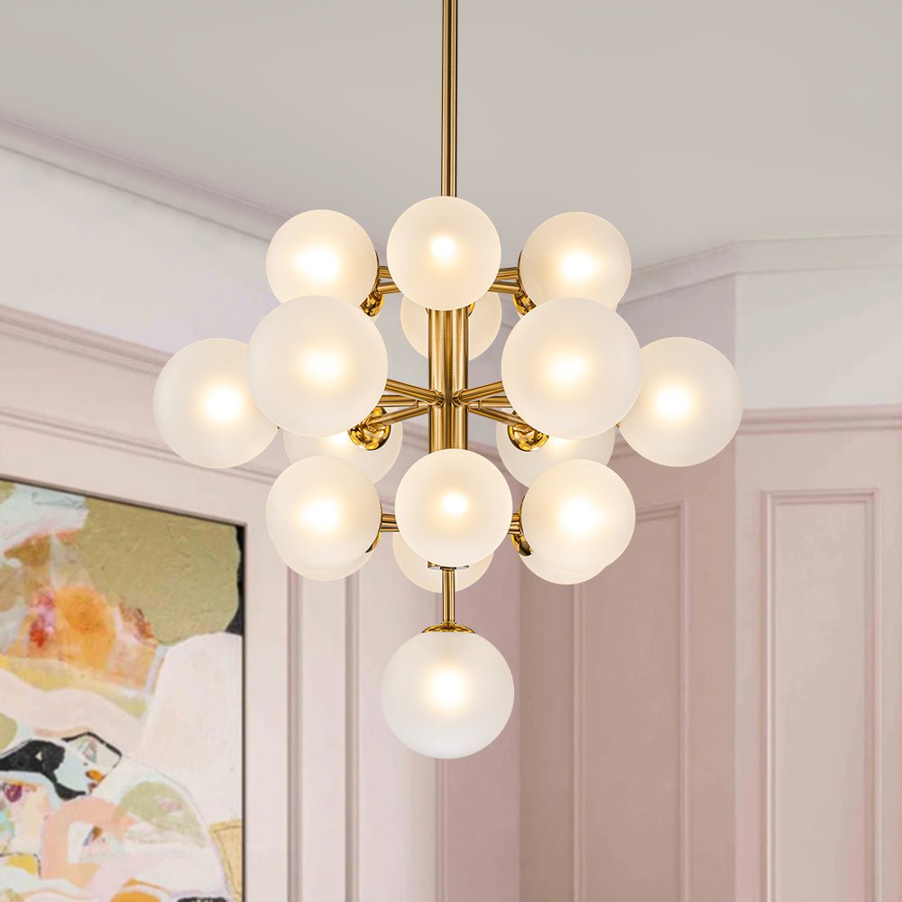 Xenulix Mid-Century Sputnik Glass Chandelier