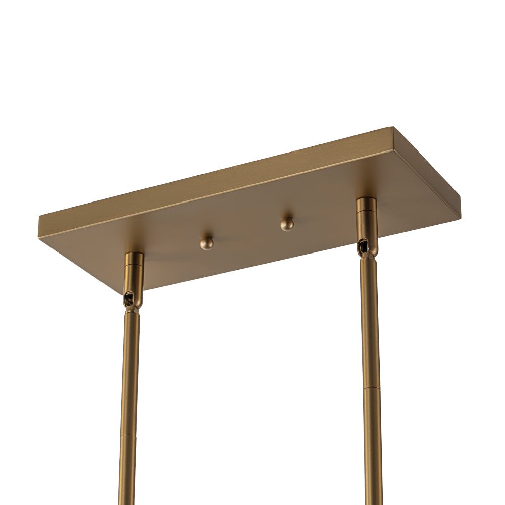 Dvaluvix Mid-Century Bubble Rectangular Glass Chandelier