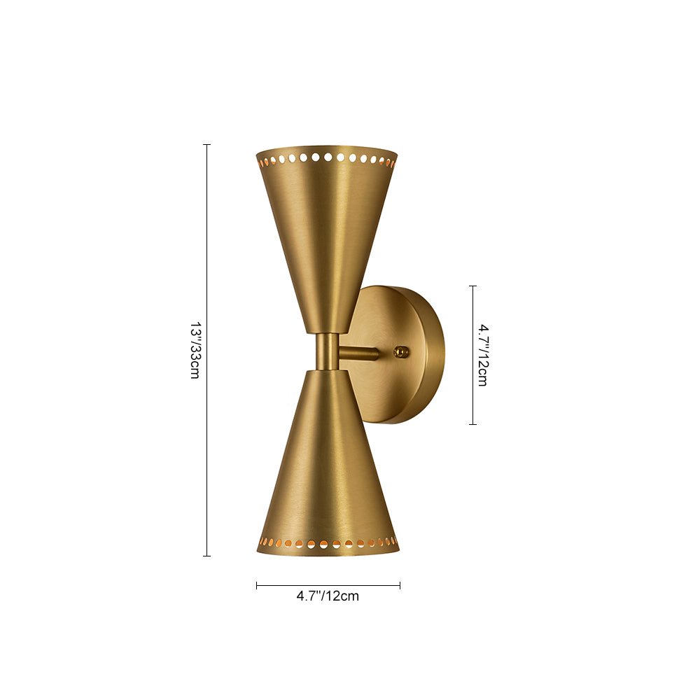 Nordulix Mid-Century Modern Metal Wall Sconce
