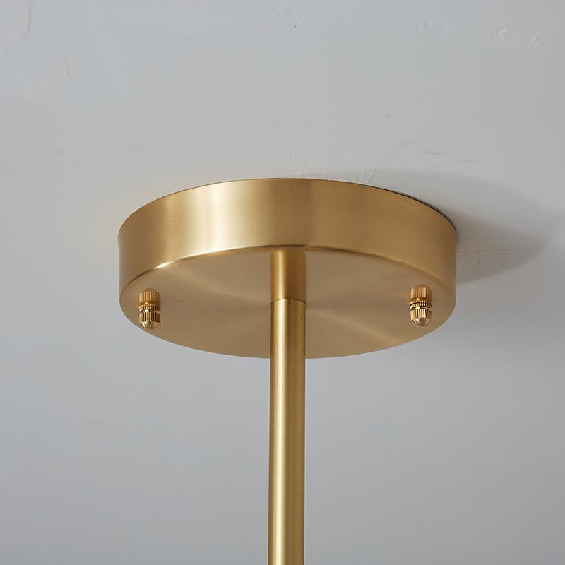 Blikuvo Mid-Century Modern Brass Sputnik Metal Ceiling Light